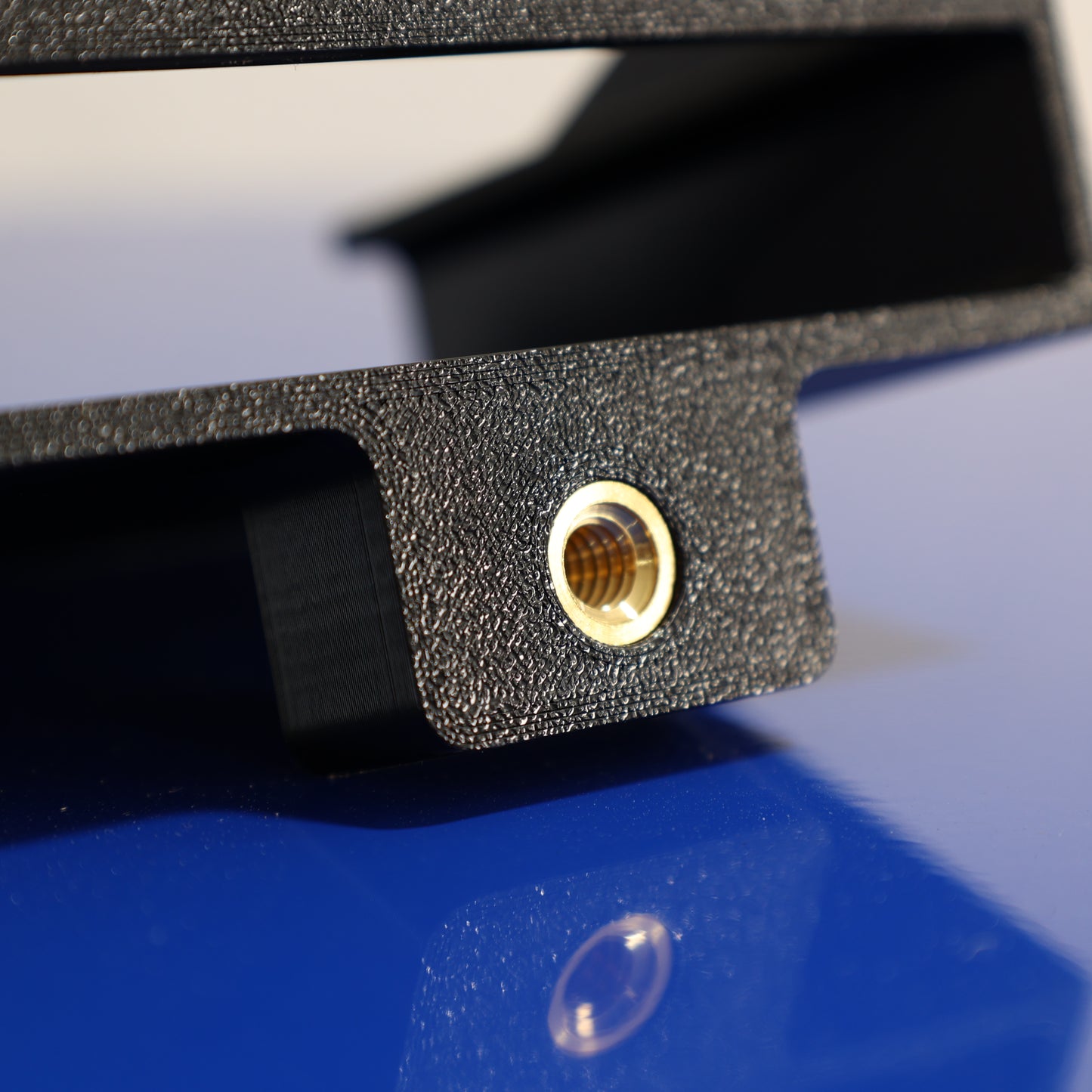 Black Holley Mount Showing Heat Set Insert