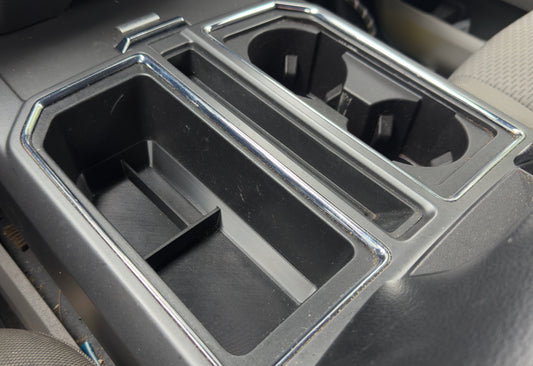 Black Console Mat in F150 Center Console